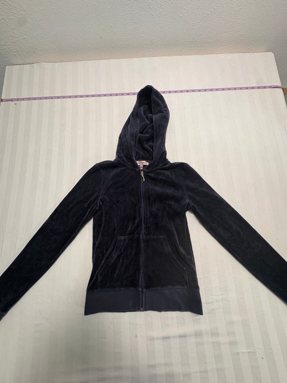 Juicy Couture Velour Zip Hoodie (Size Small)